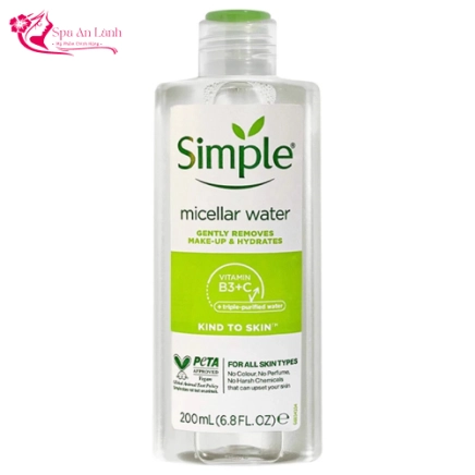 Nước Tẩy Trang Simple Kind to Skin Micellar Cleansing Water 200ml