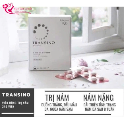 Thực phẩm chức năng Viên uống hỗ trợ điều trị nám tàn nhang Transino Whitening 240v